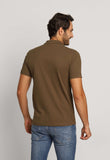Polo Masculina Slim Fit Calvin Klein com Logo Termocolante CK no Peito Marrom - Henri Store