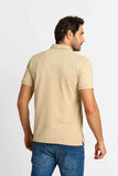 Polo Masculina Slim Fit Calvin Klein Debossed Cáqui - Henri Store