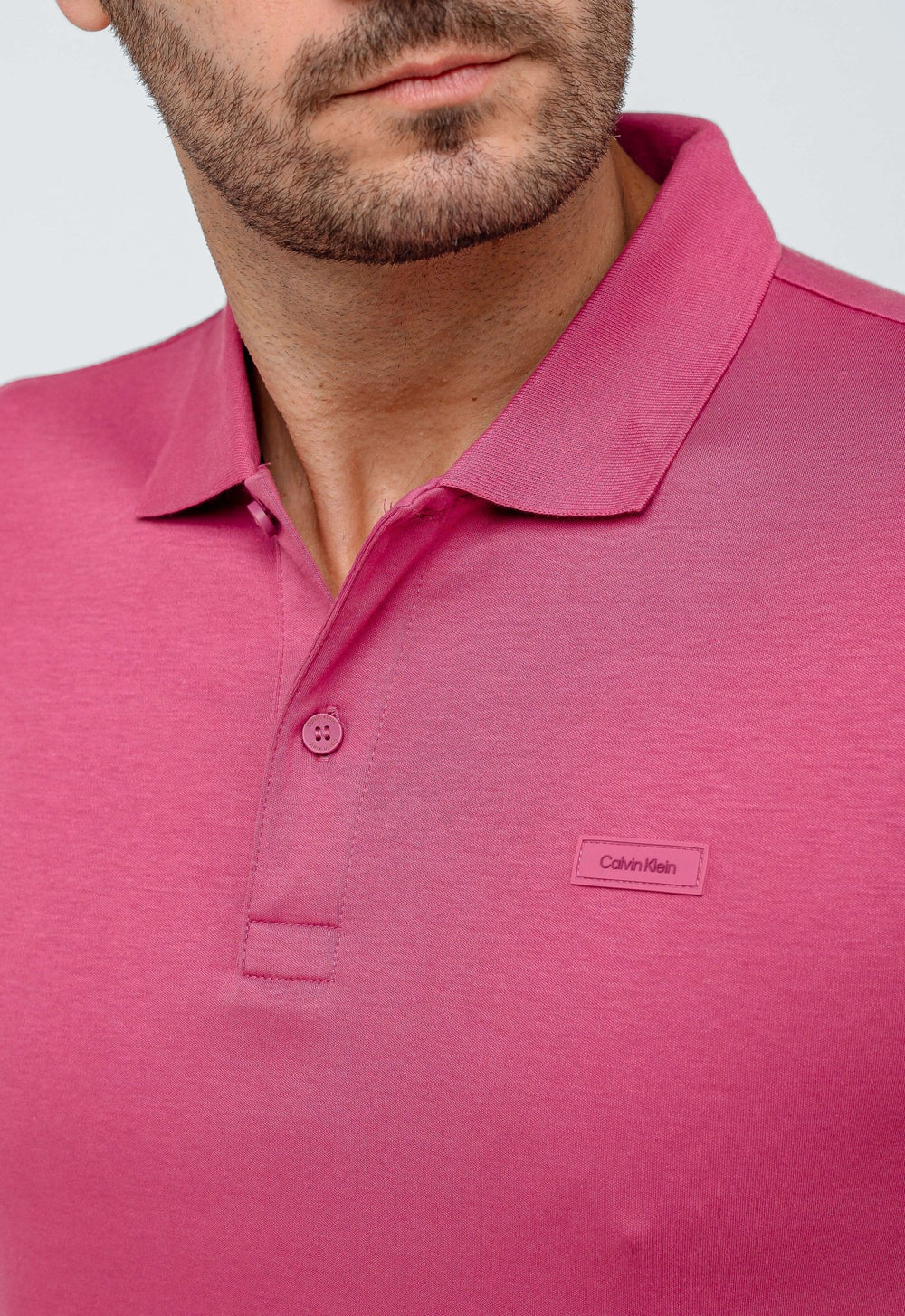 Polo Masculina Slim Fit Calvin Klein Smooth Cotton - Henri Store