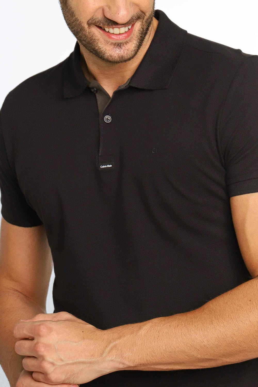 Polo Masculina Slim Fit Calvin Klein Termocolante Preto - Henri Store