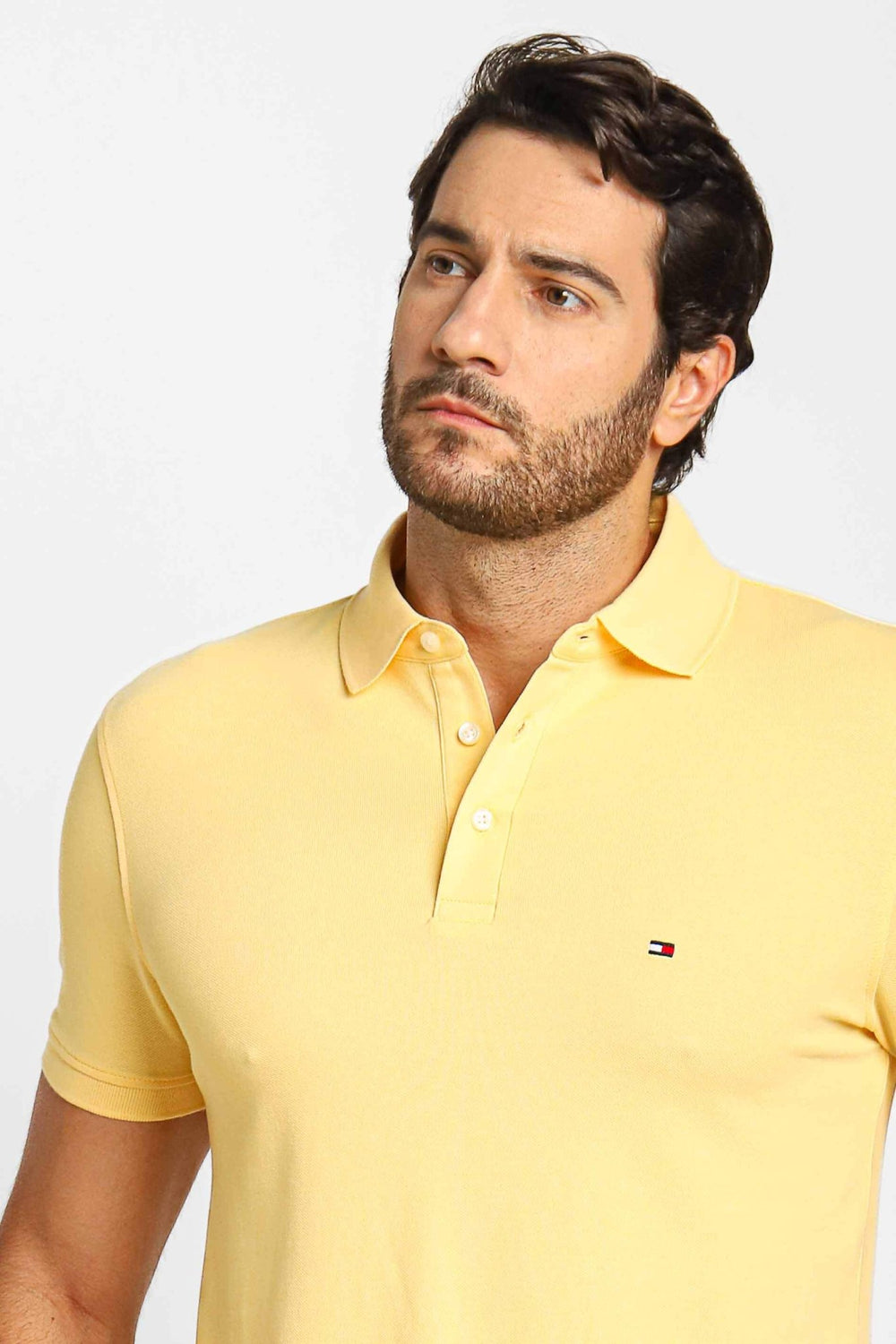 Polo Masculina Slim Fit Tommy Hilfiger Amarelo - Henri Store