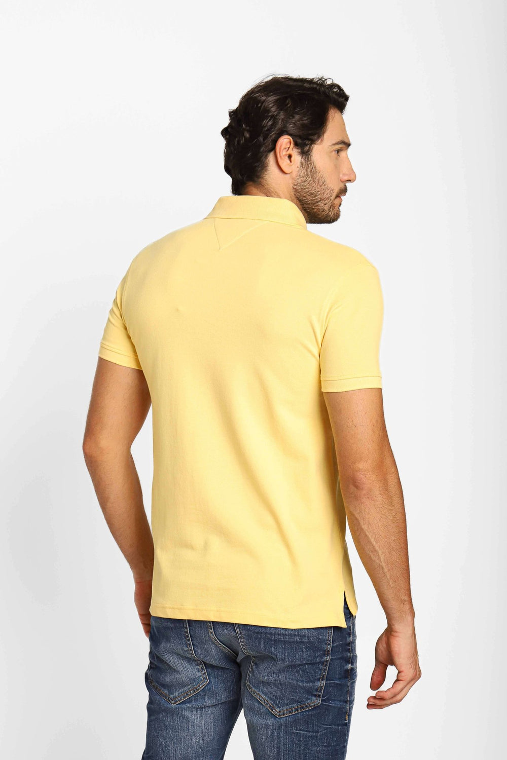 Polo Masculina Slim Fit Tommy Hilfiger Amarelo - Henri Store