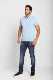 Polo Masculina Slim Fit Tommy Hilfiger Azul Claro - Henri Store