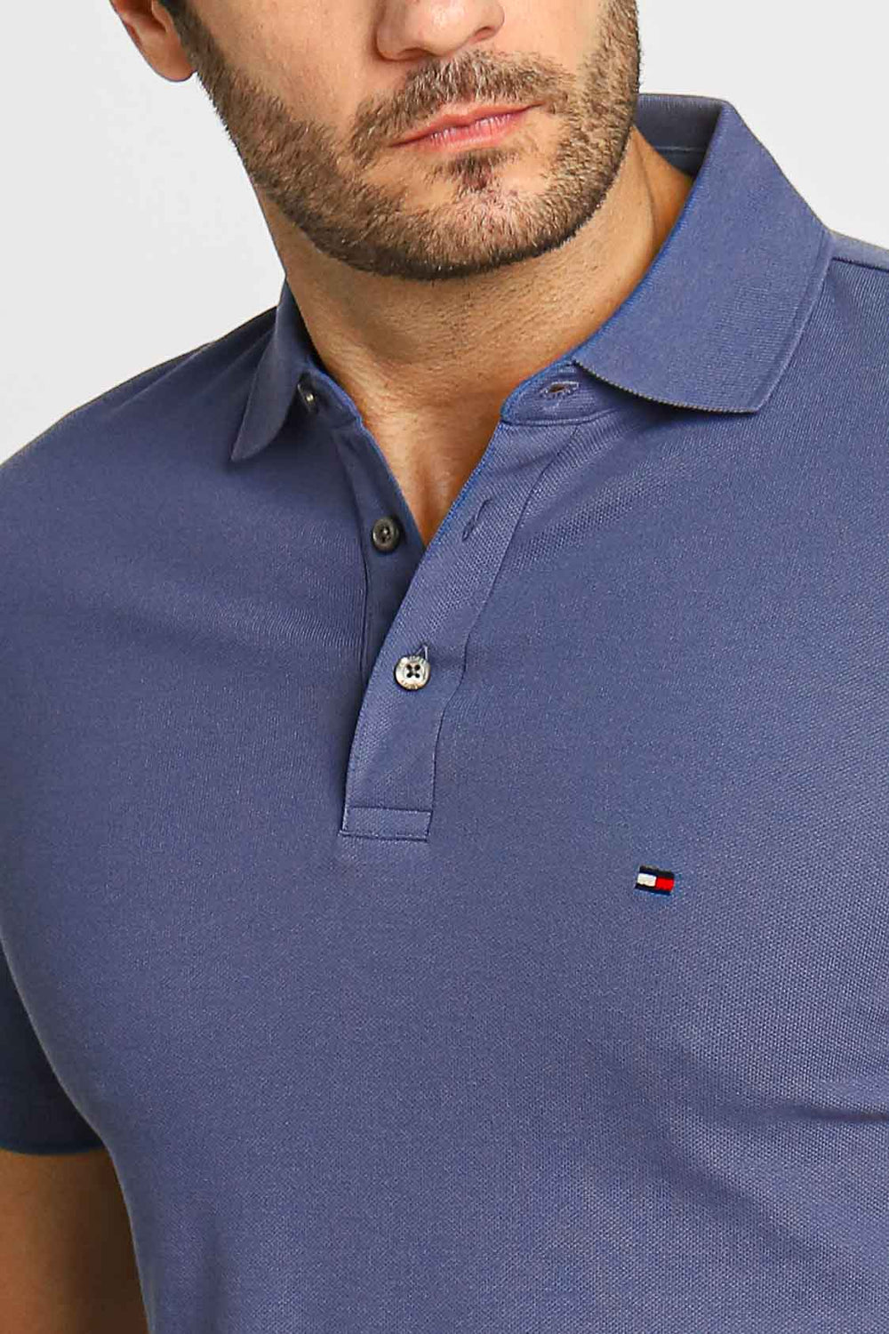 Polo Masculina Slim Fit Tommy Hilfiger Azul Índigo - Henri Store