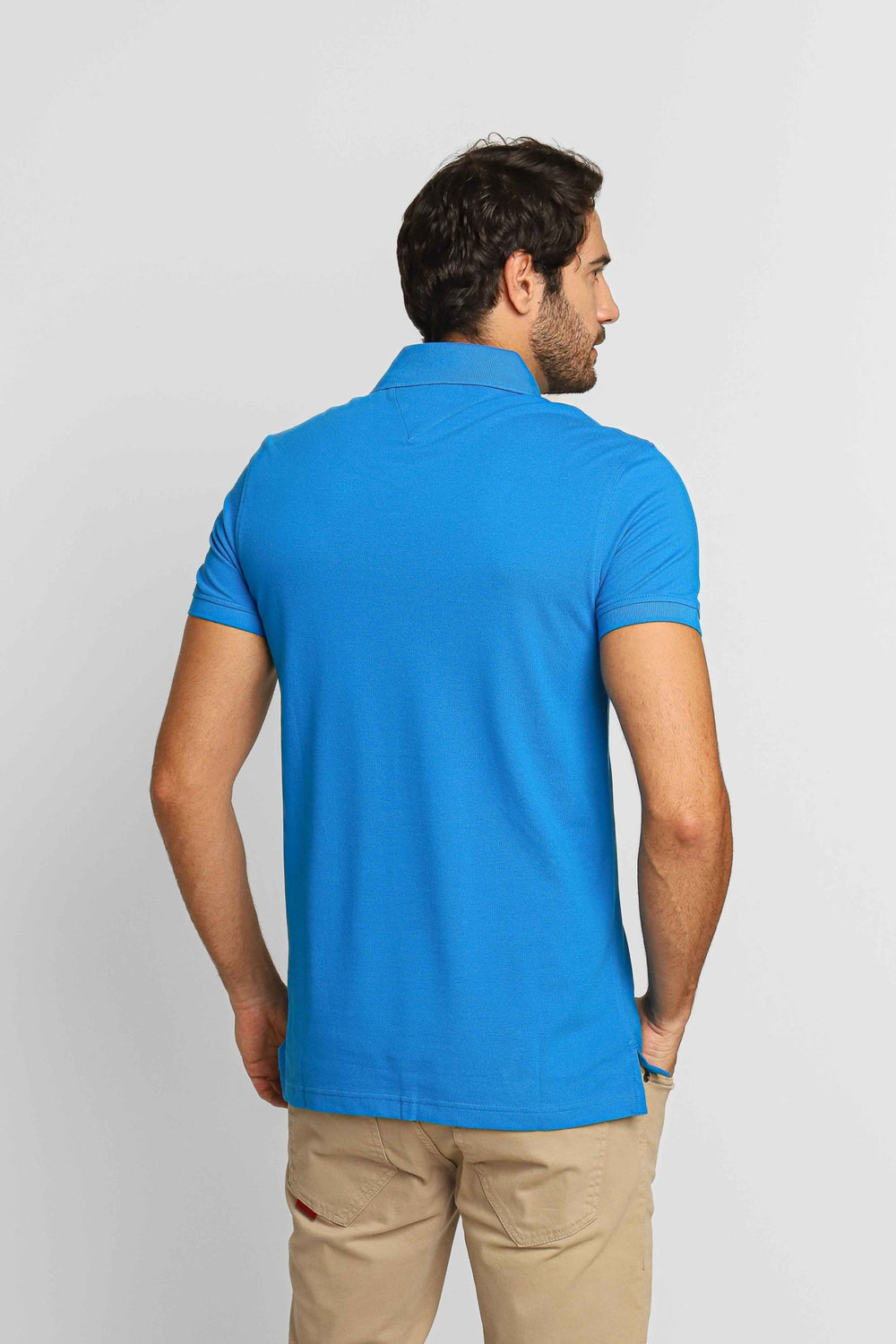 Polo Masculina Slim Fit Tommy Hilfiger Azul - Henri Store