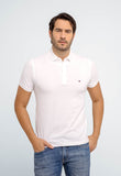 Polo Masculina Slim Fit Tommy Hilfiger Core Branco - Henri Store