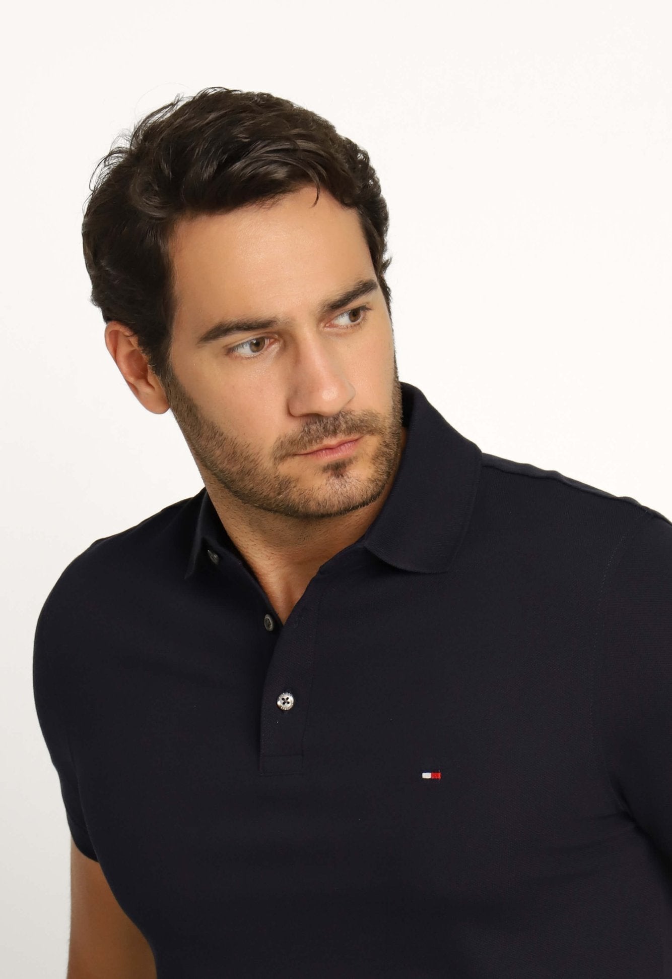 Polo Masculina Slim Fit Tommy Hilfiger Marinho - Henri Store