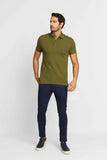 Polo Masculina Slim Fit Tommy Hilfiger Verde Militar - Henri Store