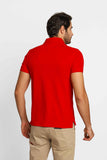 Polo Masculina Slim Fit Tommy Hilfiger Vermelho - Henri Store