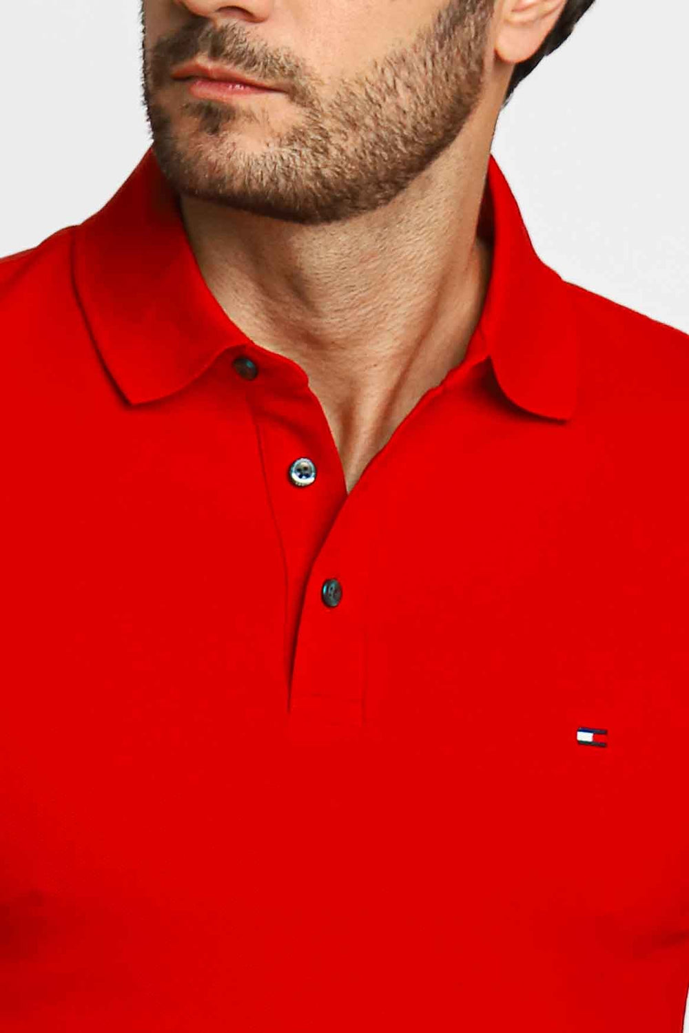 Polo Masculina Slim Fit Tommy Hilfiger Vermelho - Henri Store