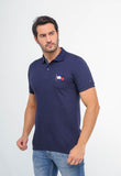 Polo Masculina Tommy Hilfiger Bandeira Estilizada - Henri Store