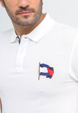 Polo Masculina Tommy Hilfiger Bandeira Estilizada - Henri Store