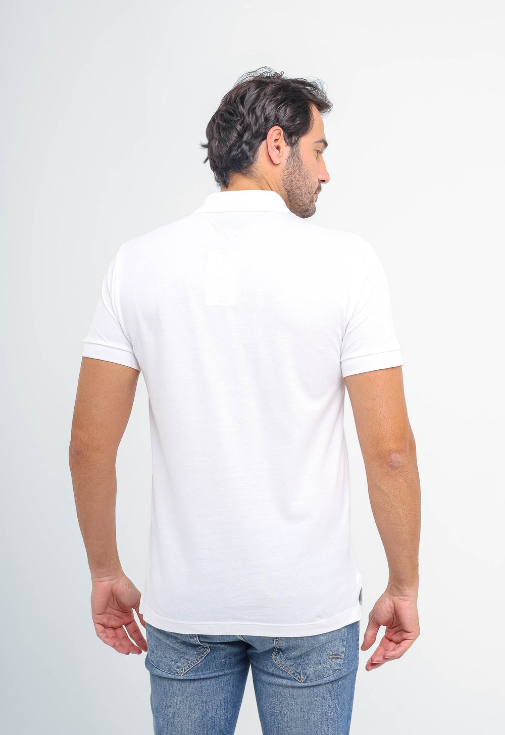 Polo Masculina Tommy Hilfiger Bandeira Estilizada - Henri Store