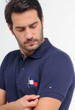 Polo Masculina Tommy Hilfiger Bandeira Estilizada - Henri Store