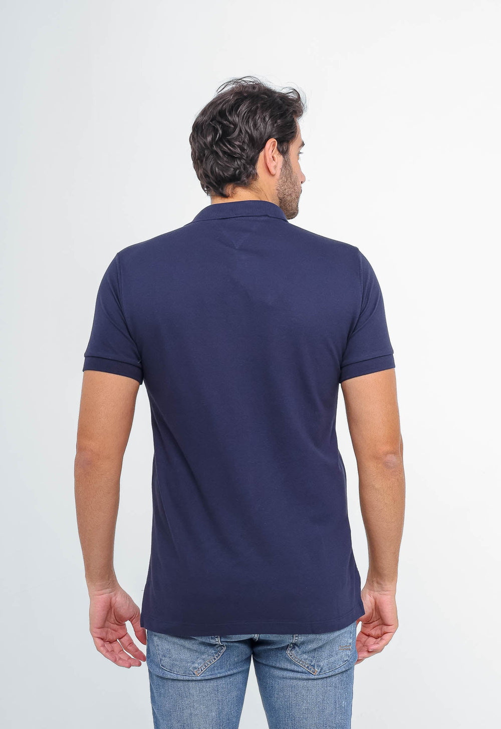 Polo Masculina Tommy Hilfiger Bandeira Estilizada - Henri Store