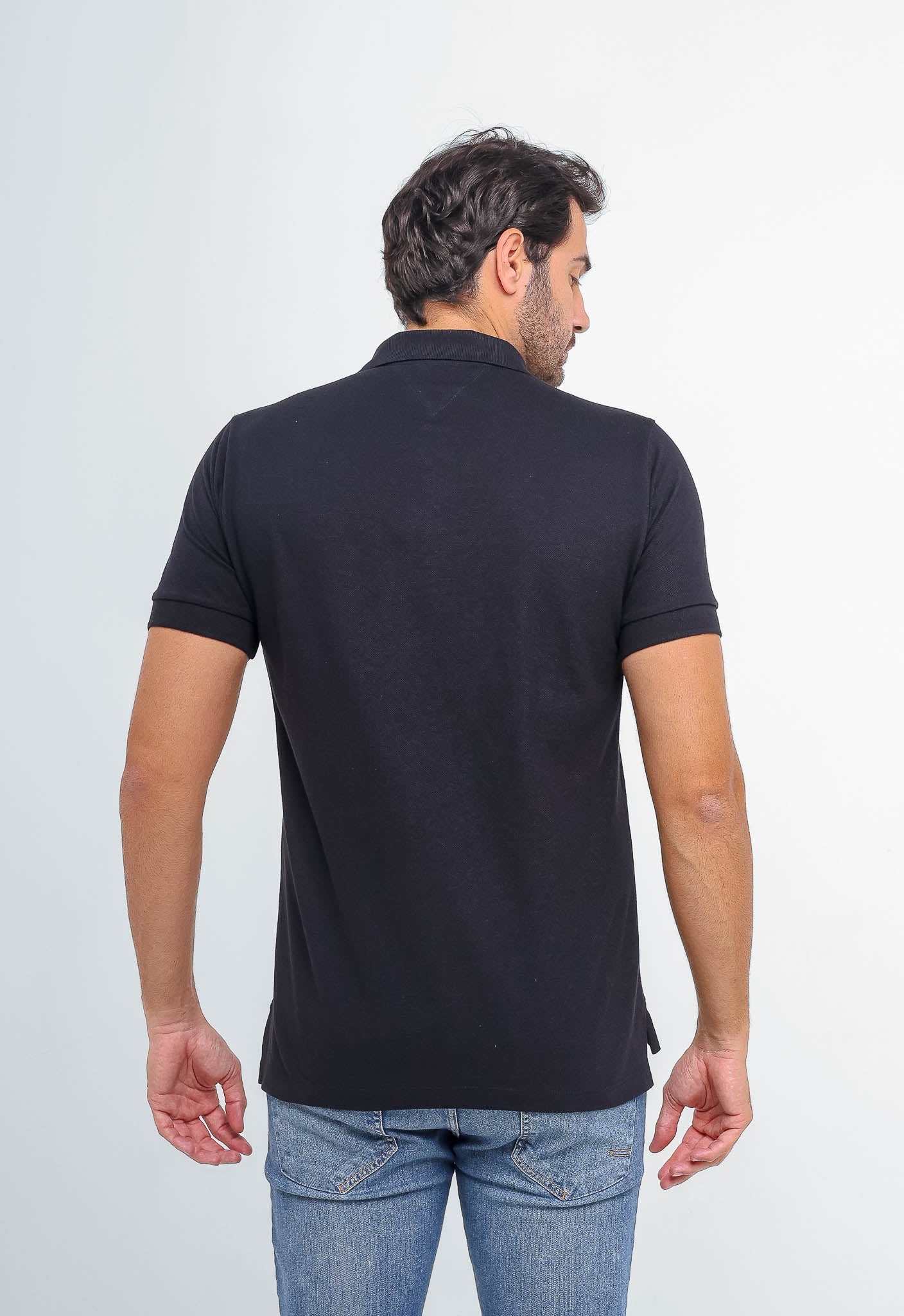 Polo Masculina Tommy Hilfiger Bandeira Estilizada - Henri Store