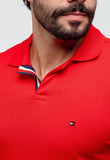 Polo Masculina Tommy Hilfiger Básica Friso Central - Henri Store