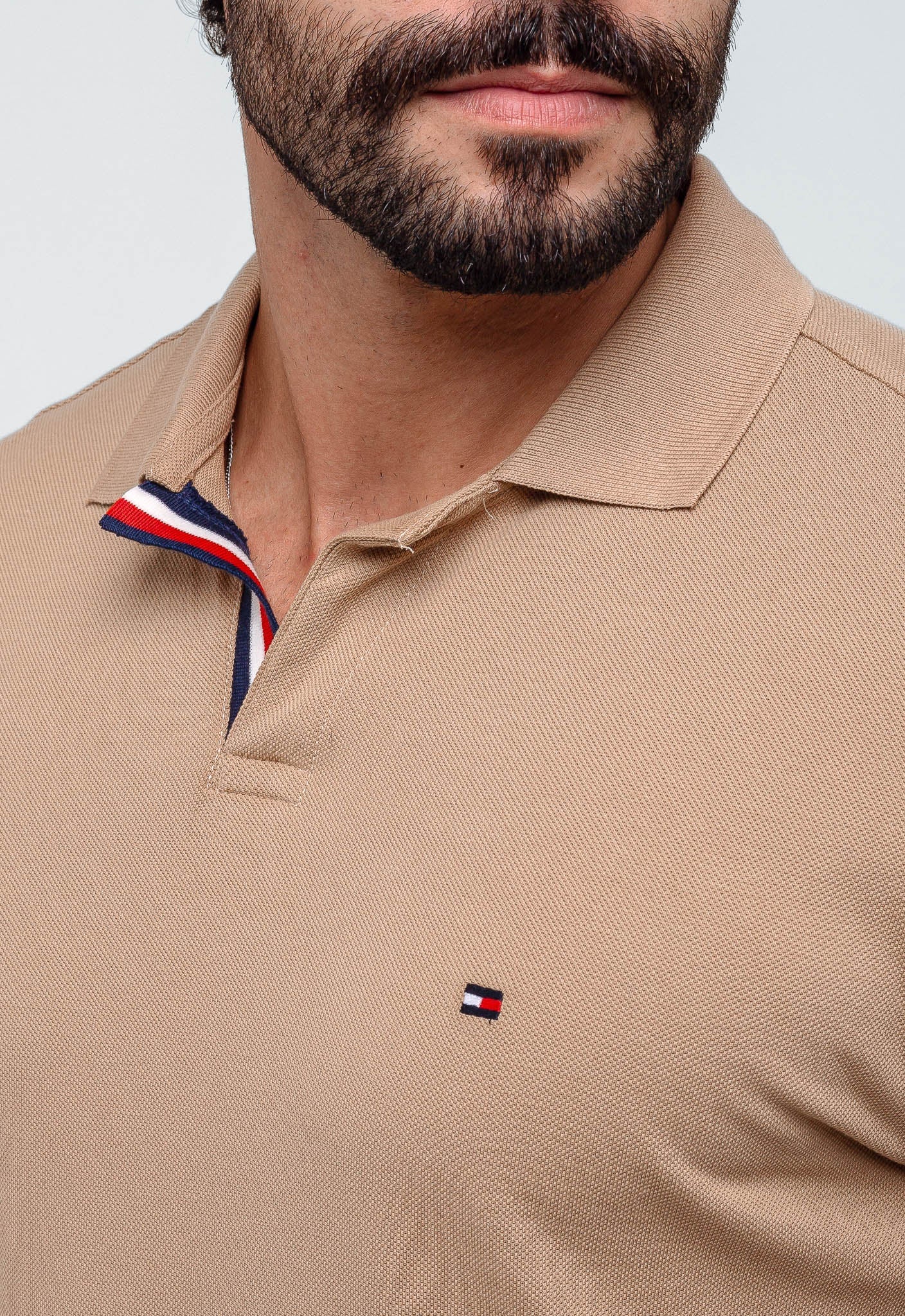 Polo Masculina Tommy Hilfiger Básica Friso Central - Henri Store