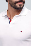 Polo Masculina Tommy Hilfiger Básica Friso Central - Henri Store