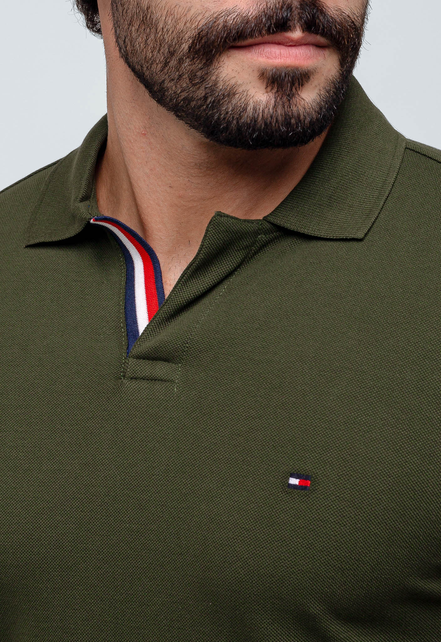 Polo Masculina Tommy Hilfiger Básica Friso Central - Henri Store