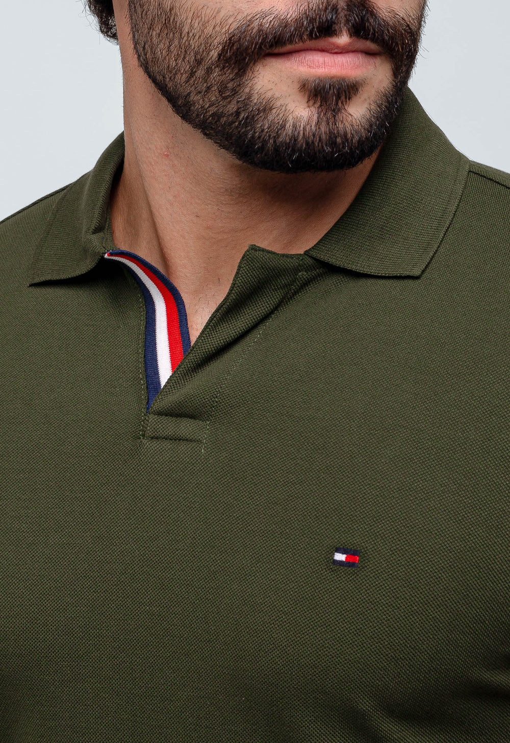 Polo Masculina Tommy Hilfiger Básica Friso Central - Henri Store