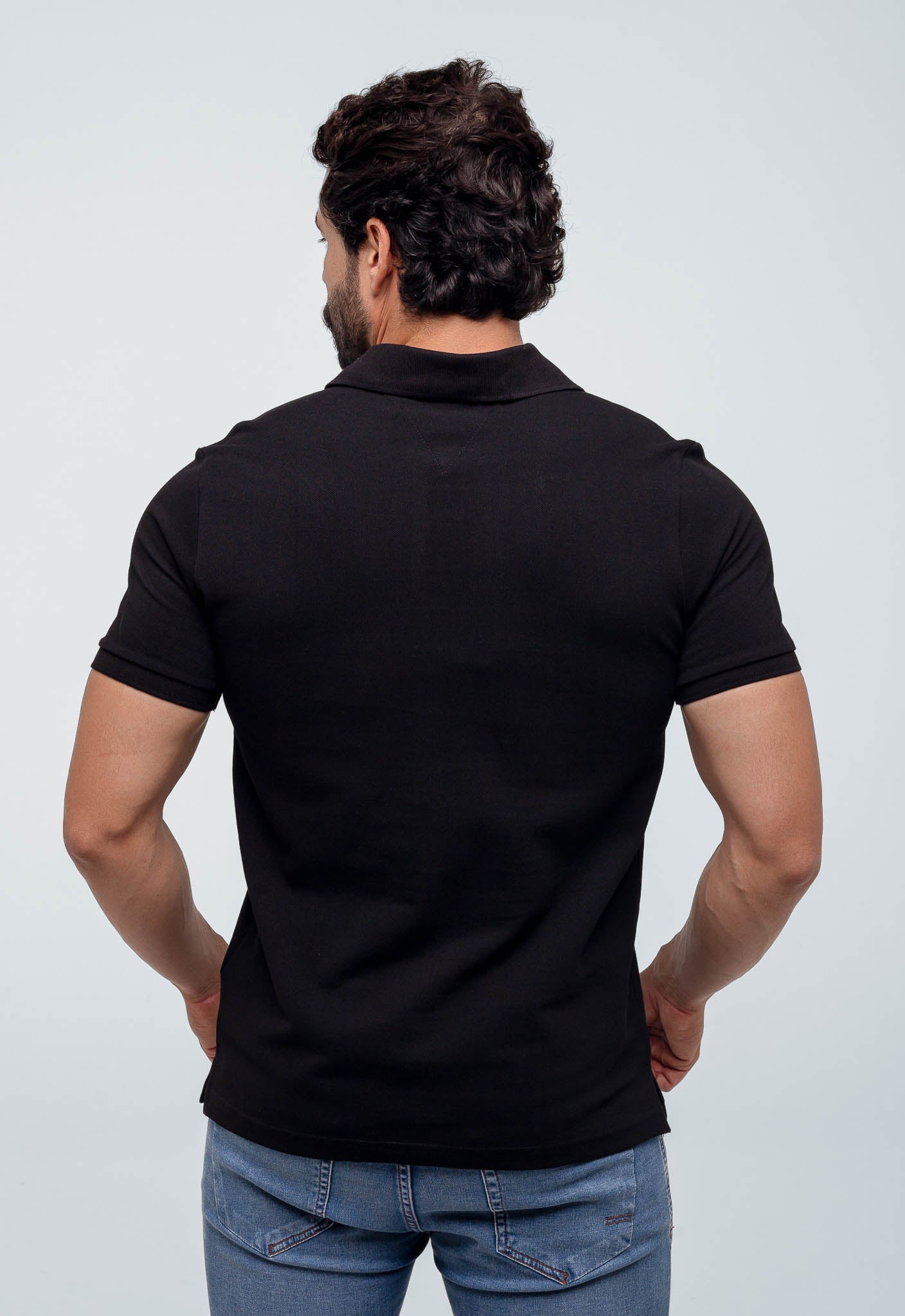 Polo Masculina Tommy Hilfiger Básica Friso Central - Henri Store