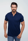 Polo Masculina Tommy Hilfiger Básica Friso Central - Henri Store