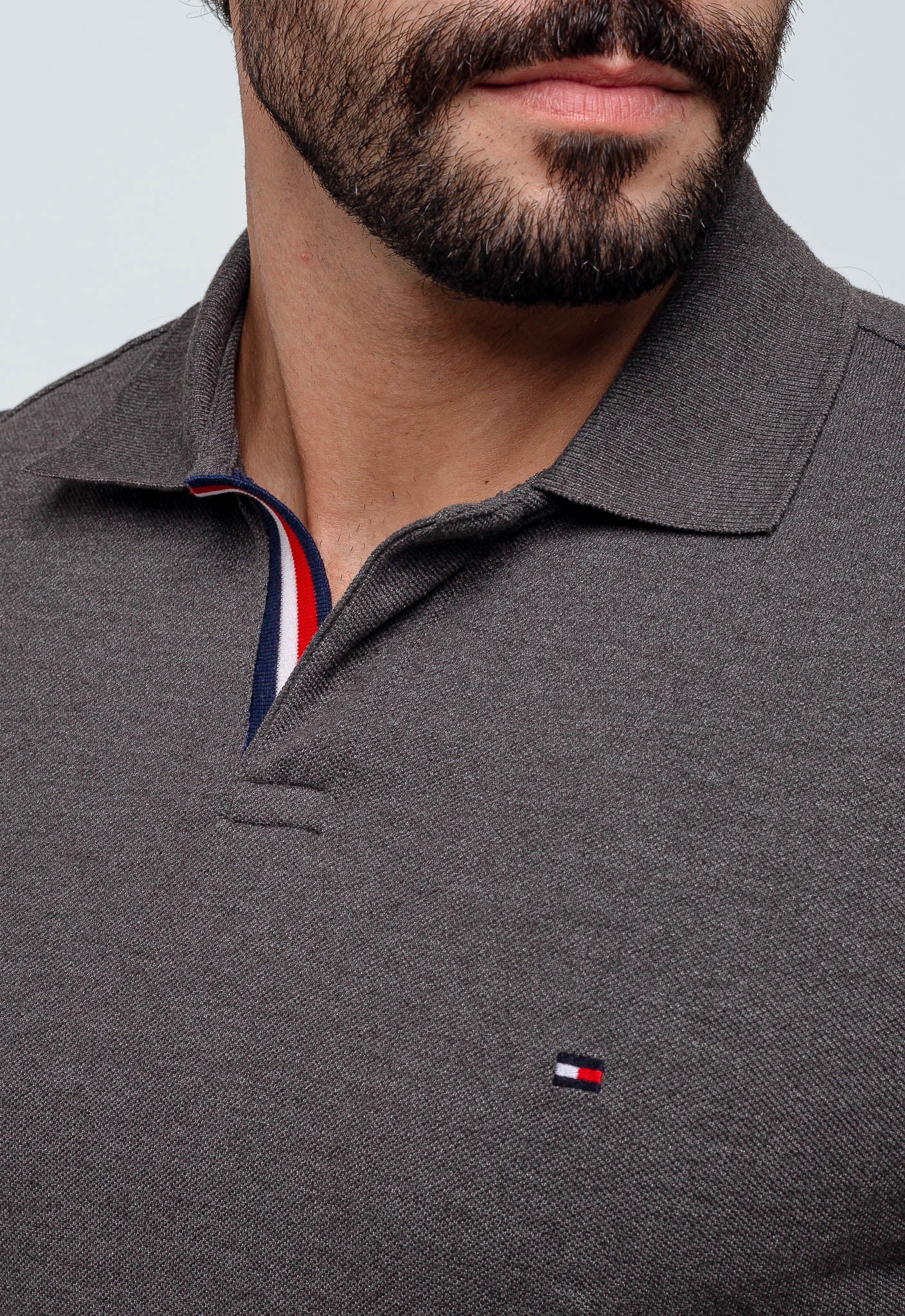 Polo Masculina Tommy Hilfiger Básica Friso Central - Henri Store