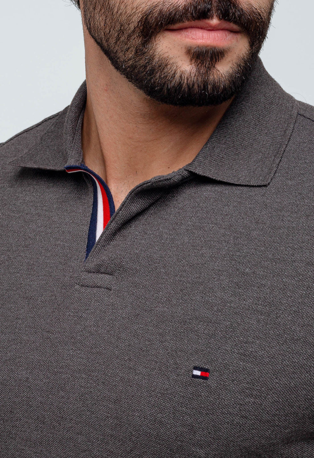 Polo Masculina Tommy Hilfiger Básica Friso Central - Henri Store