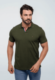 Polo Masculina Tommy Hilfiger Básica Friso Central - Henri Store