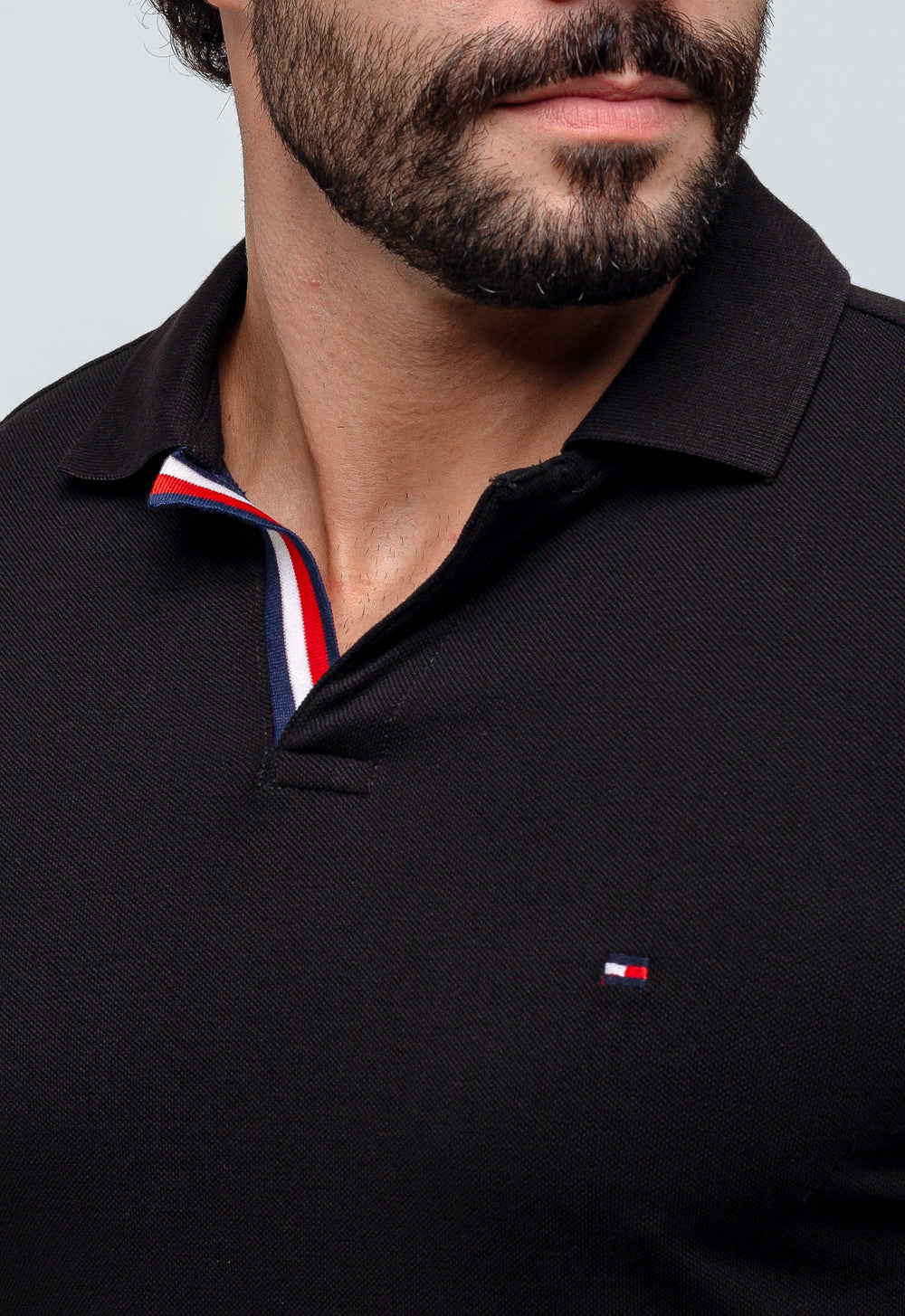 Polo Masculina Tommy Hilfiger Básica Friso Central - Henri Store