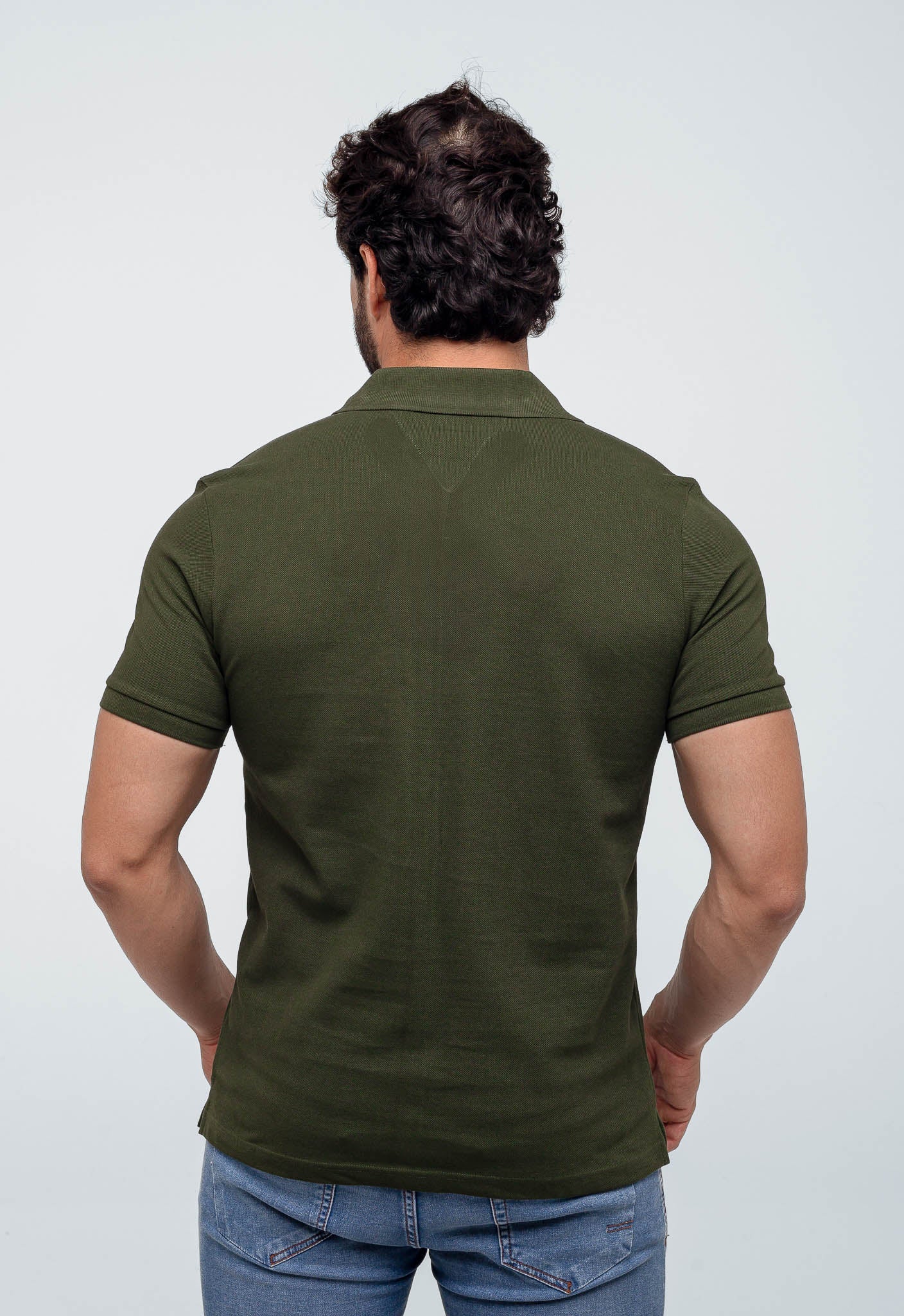 Polo Masculina Tommy Hilfiger Básica Friso Central - Henri Store
