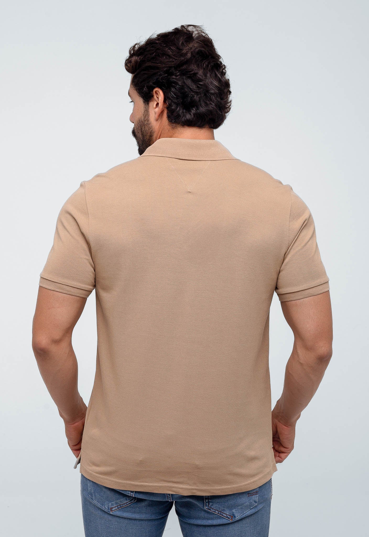 Polo Masculina Tommy Hilfiger Básica Friso Central - Henri Store