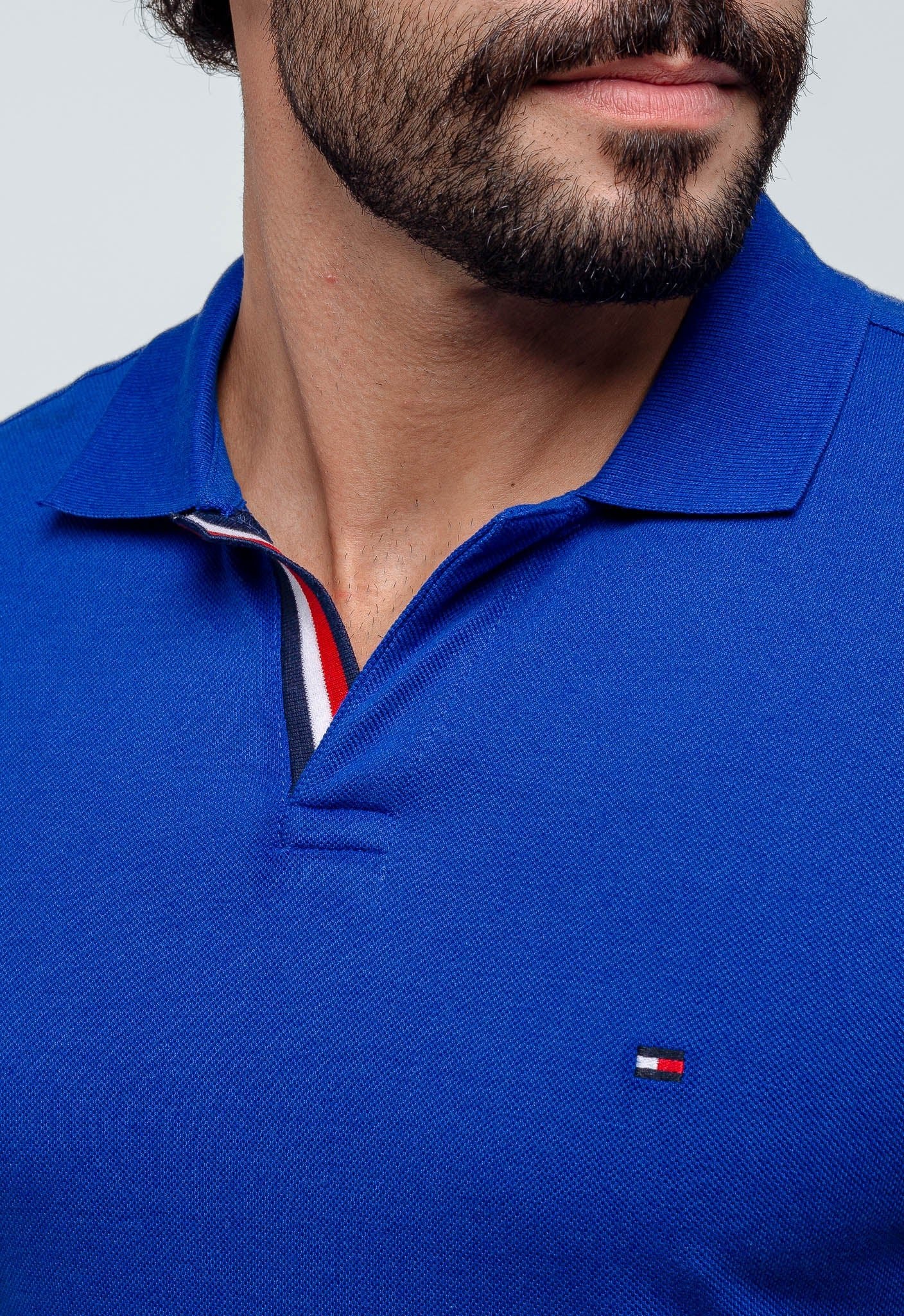 Polo Masculina Tommy Hilfiger Básica Friso Central - Henri Store