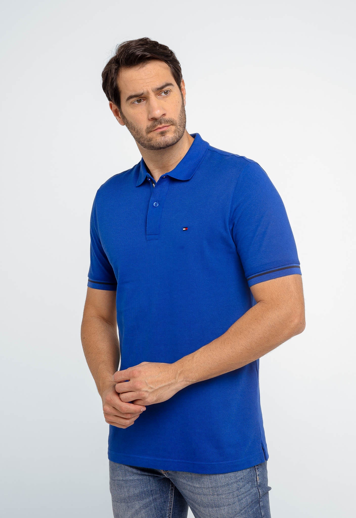 Polo Masculina Tommy Hilfiger Básica Logo Interno - Henri Store