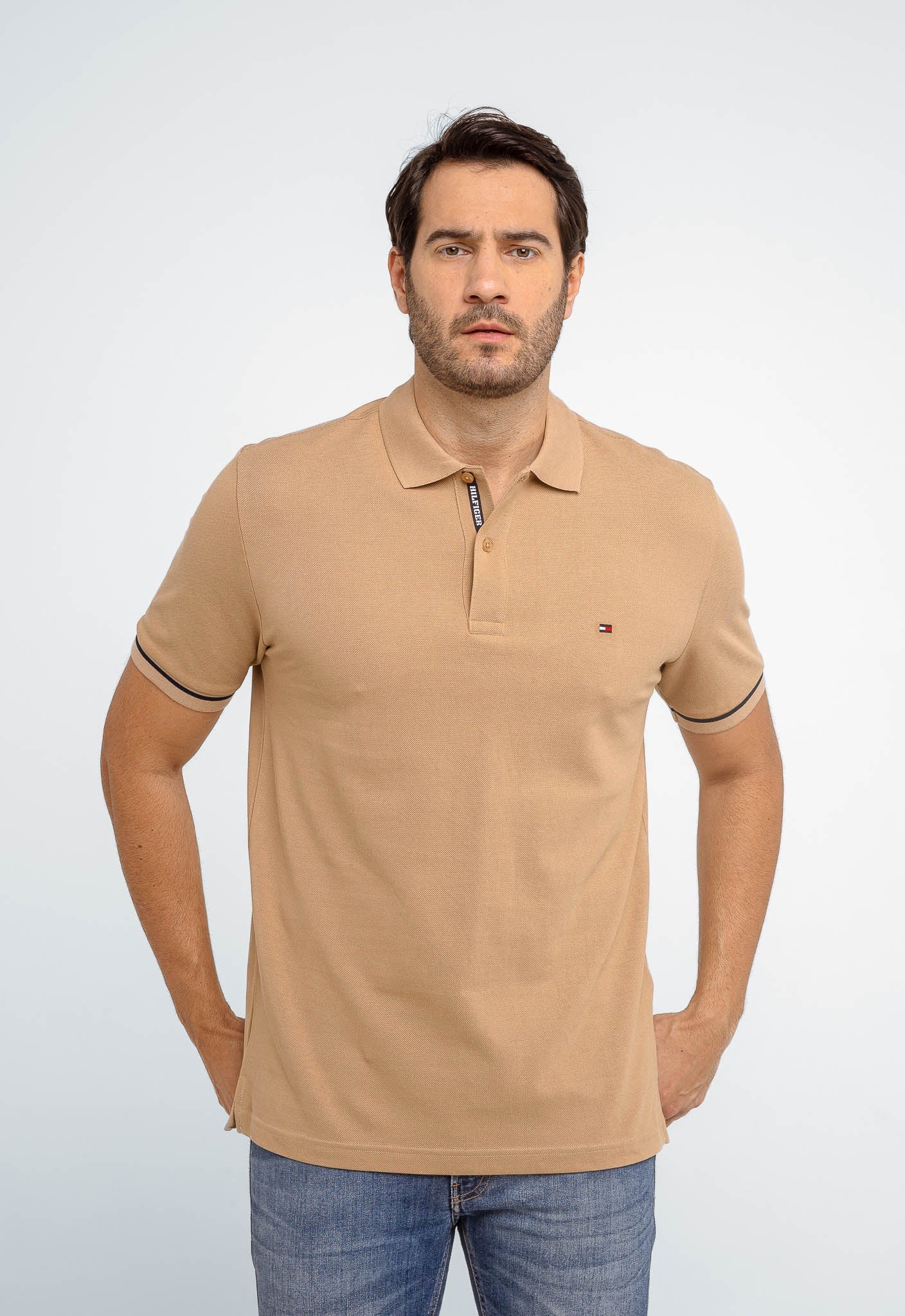 Polo Masculina Tommy Hilfiger Básica Logo Interno - Henri Store