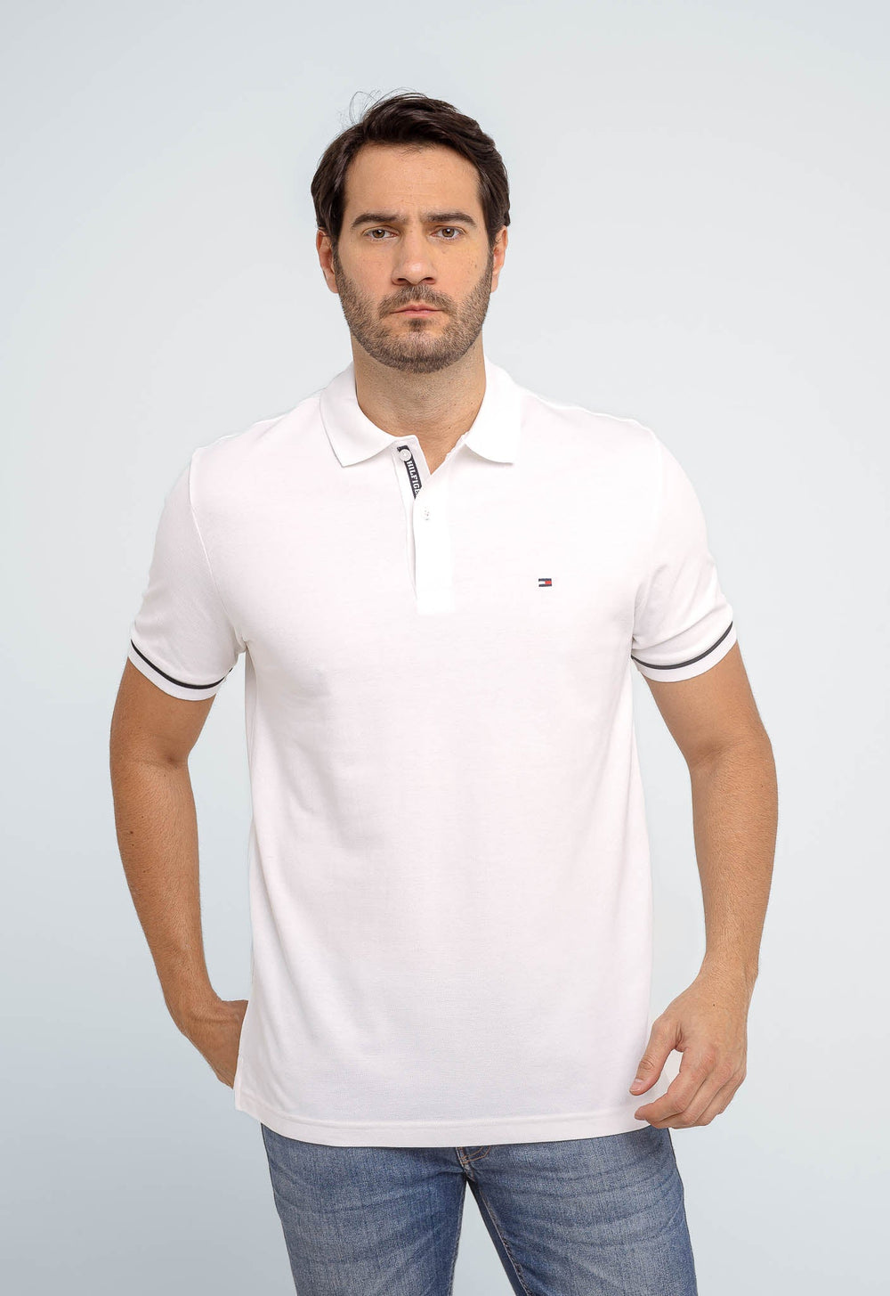 Polo Masculina Tommy Hilfiger Básica Logo Interno - Henri Store