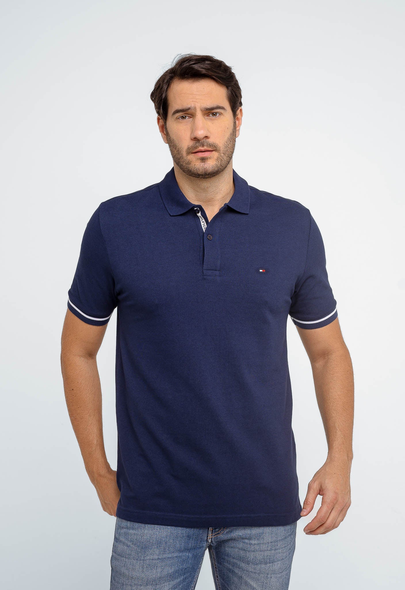 Polo Masculina Tommy Hilfiger Básica Logo Interno - Henri Store