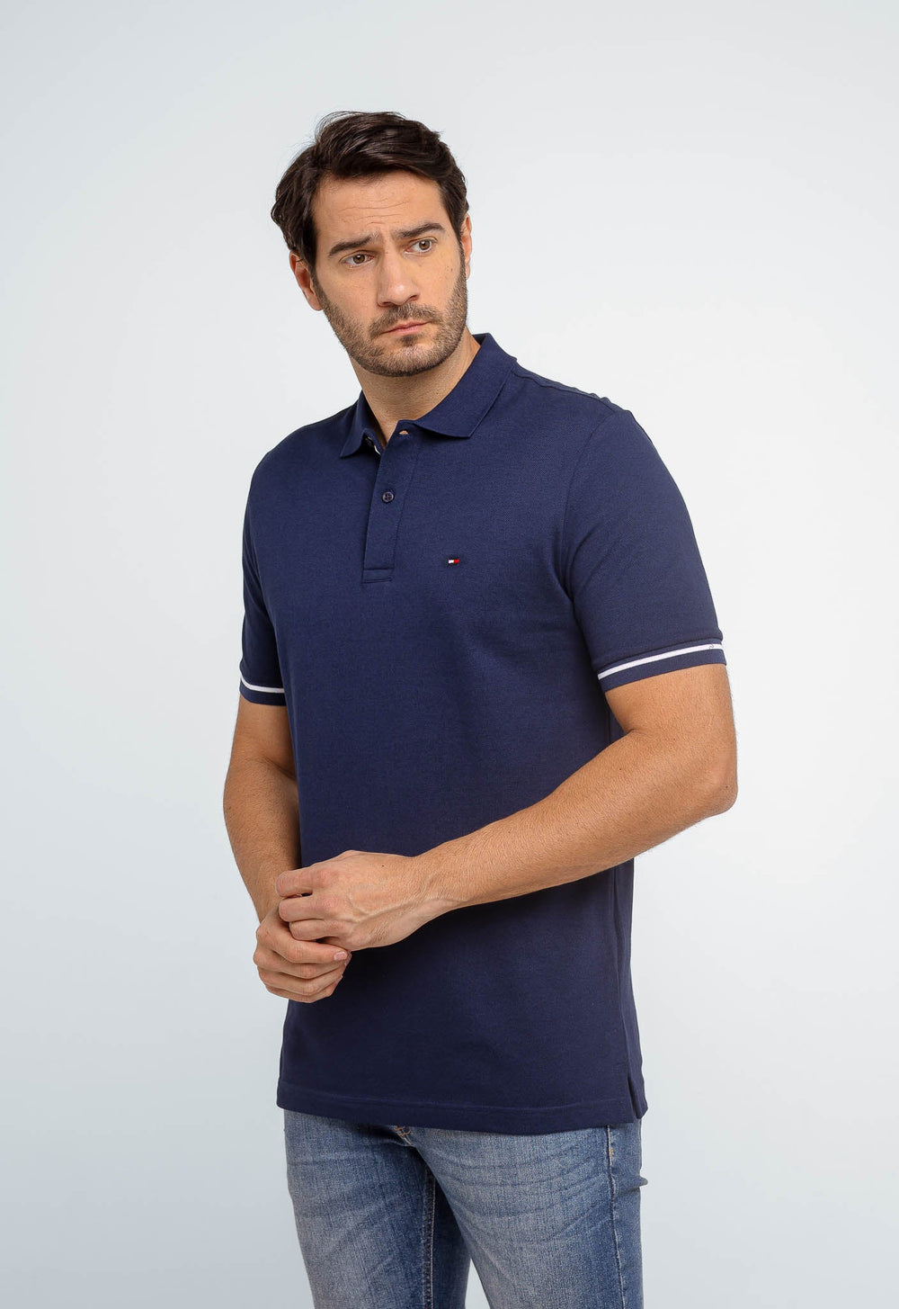 Polo Masculina Tommy Hilfiger Básica Logo Interno - Henri Store