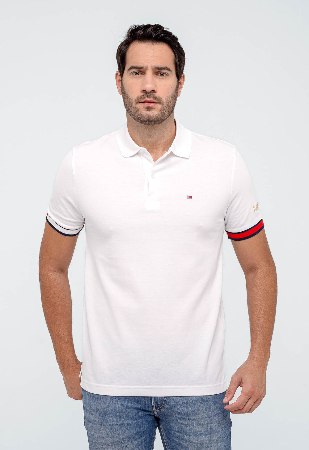 Polo Masculina Tommy Hilfiger com Logo Bordado no Braço - Henri Store