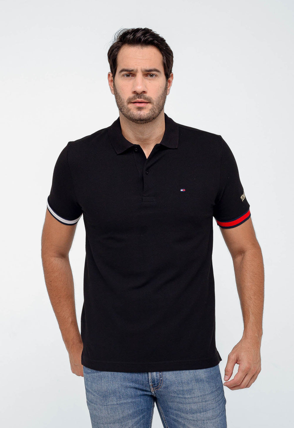 Polo Masculina Tommy Hilfiger com Logo Bordado no Braço - Henri Store