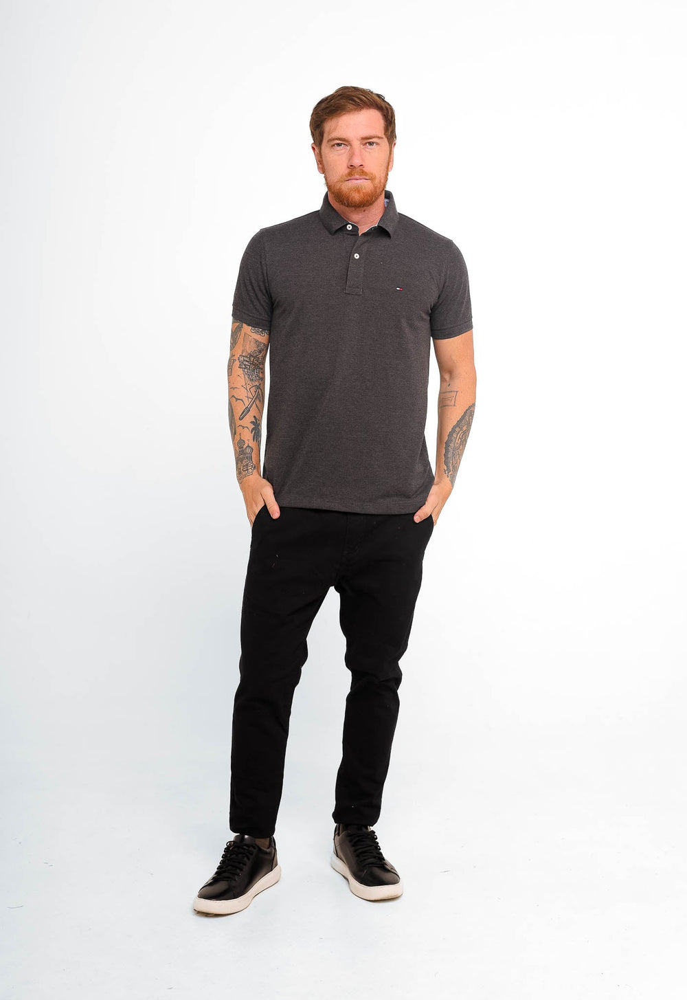 Polo Masculina Tommy Hilfiger Custom Fit - Sale. - Henri Store