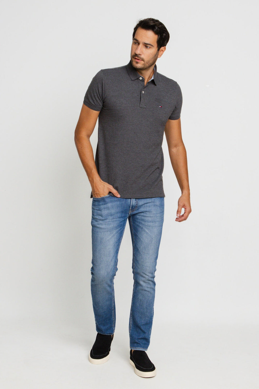 Polo Masculina Tommy Hilfiger Custom Fit - Sale. - Henri Store