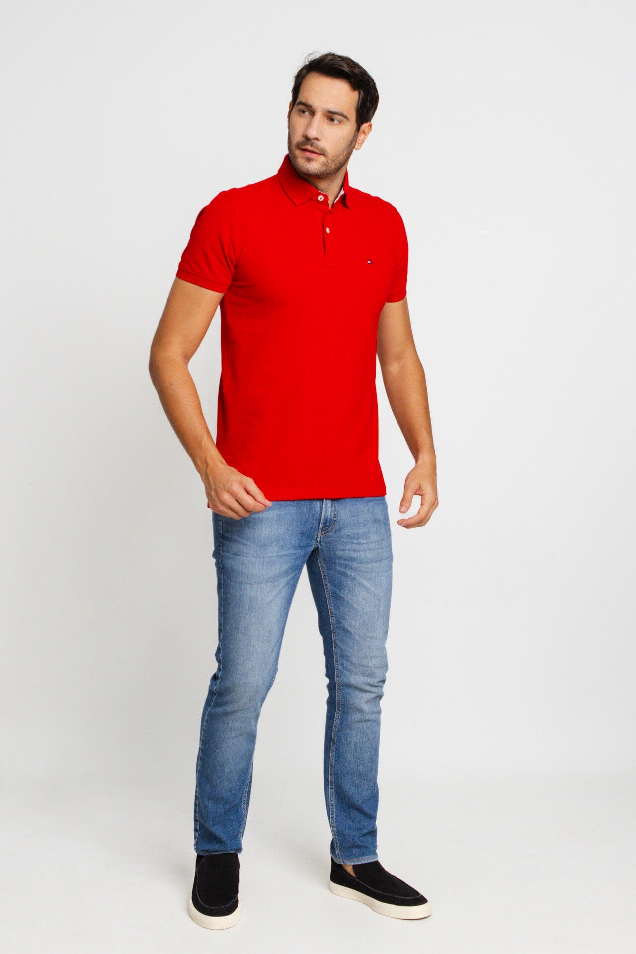 Polo Masculina Tommy Hilfiger Custom Fit - Sale. - Henri Store