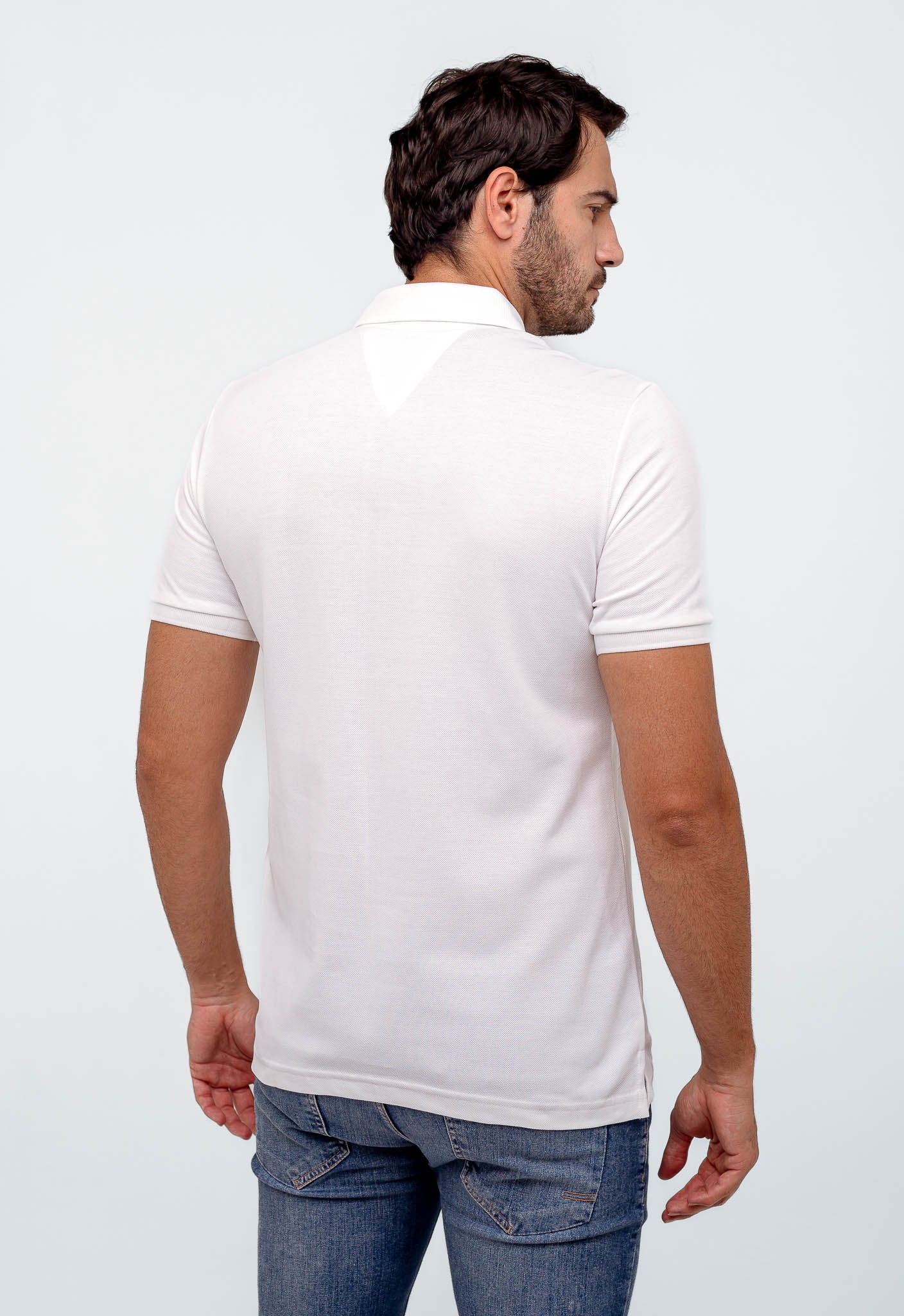 Polo Masculina Tommy Hilfiger Logo Faixa Peito - Henri Store