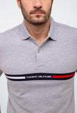 Polo Masculina Tommy Hilfiger Logo Faixa Peito - Henri Store