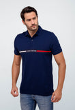 Polo Masculina Tommy Hilfiger Logo Faixa Peito - Henri Store