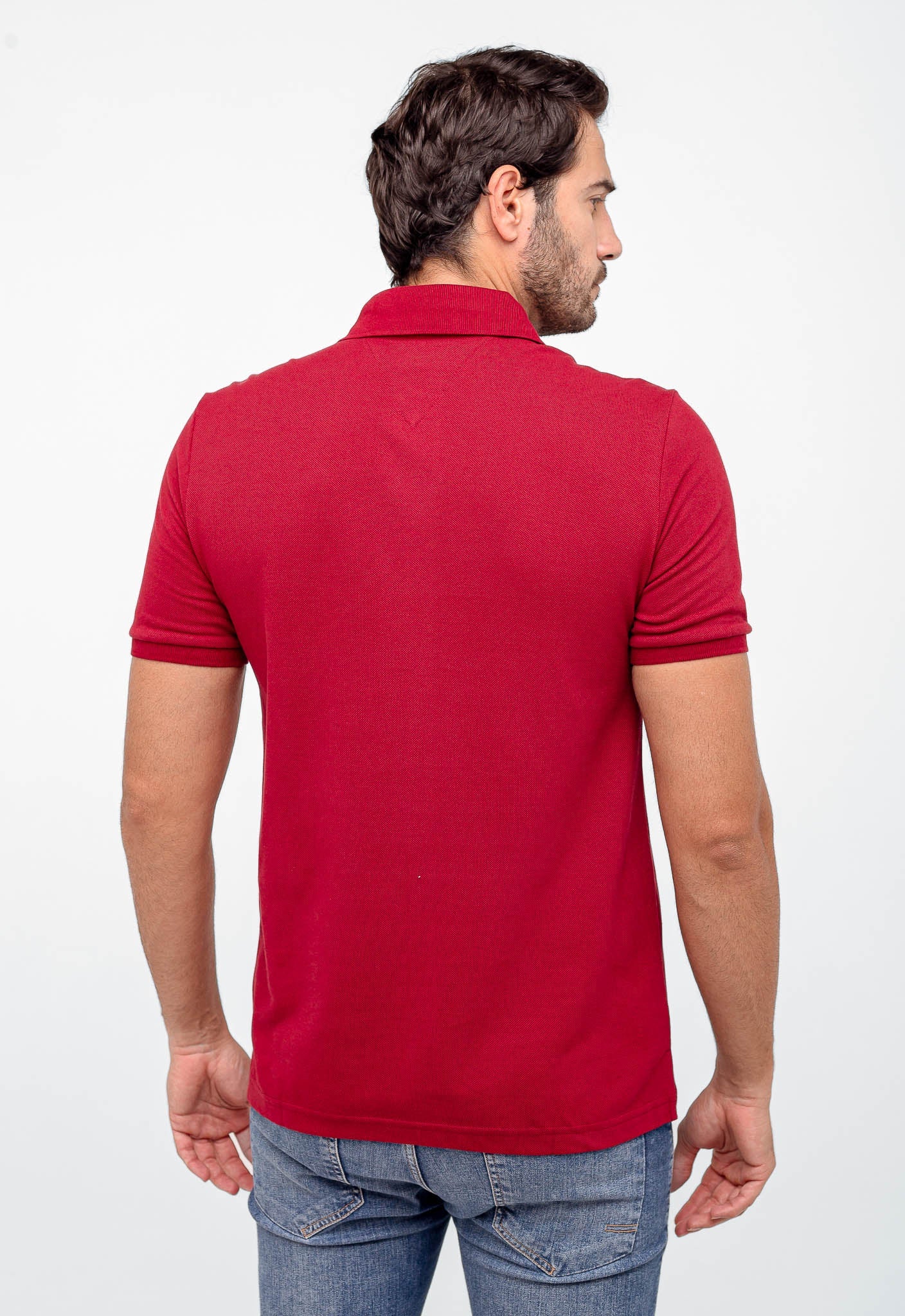 Polo Masculina Tommy Hilfiger Logo Faixa Peito - Henri Store