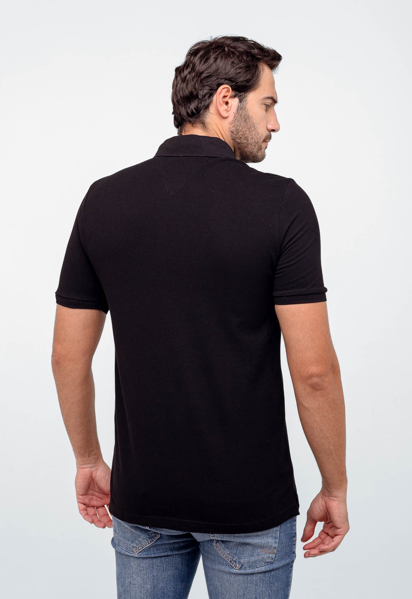 Polo Masculina Tommy Hilfiger Logo Faixa Peito - Henri Store
