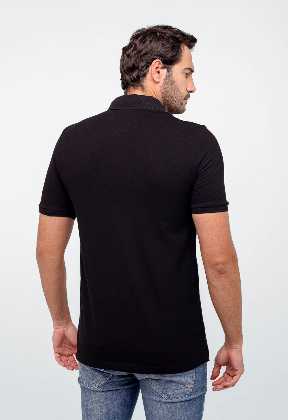 Polo Masculina Tommy Hilfiger Logo Faixa Peito - Henri Store
